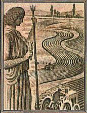 Greek postage stamp showing Demeter