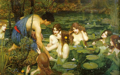 Hylas and the Nymphs, by John William Waterhouse, 1896